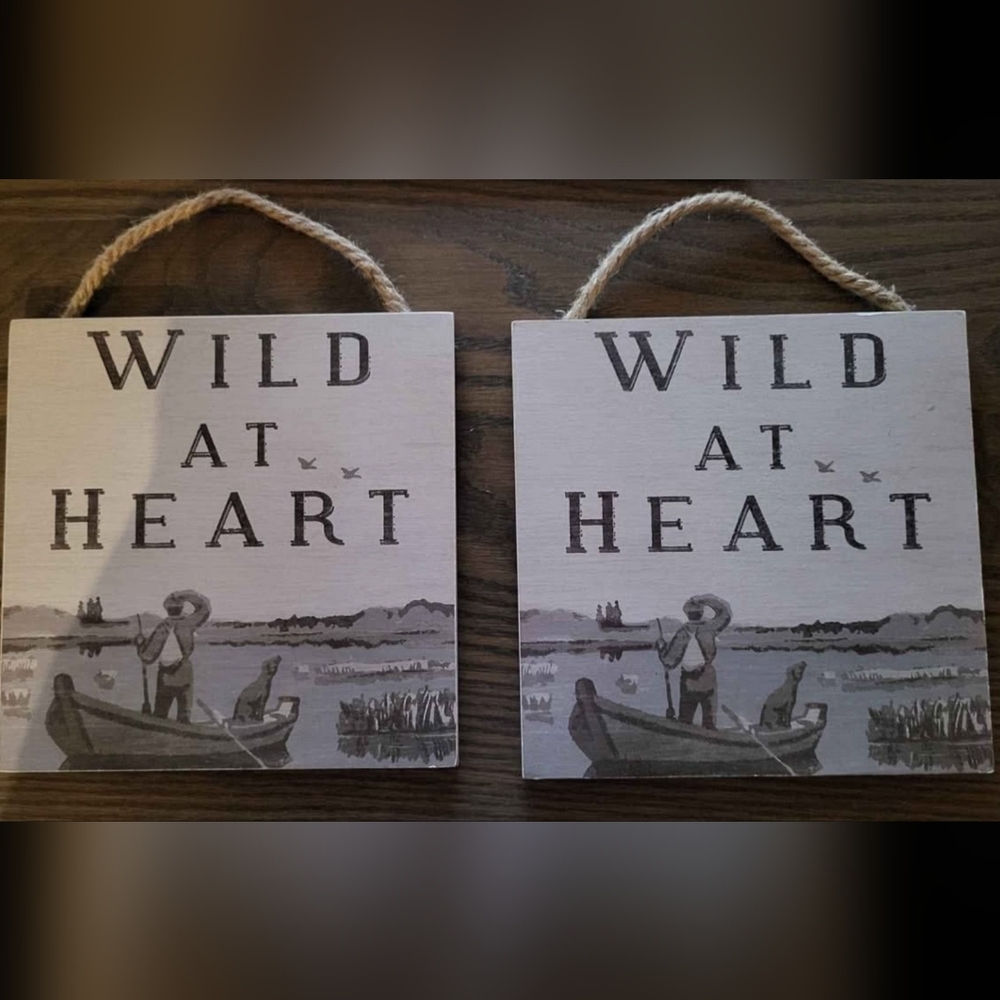 Wild at Heart Wall Decor - Black and Gray.price Includes Both Together